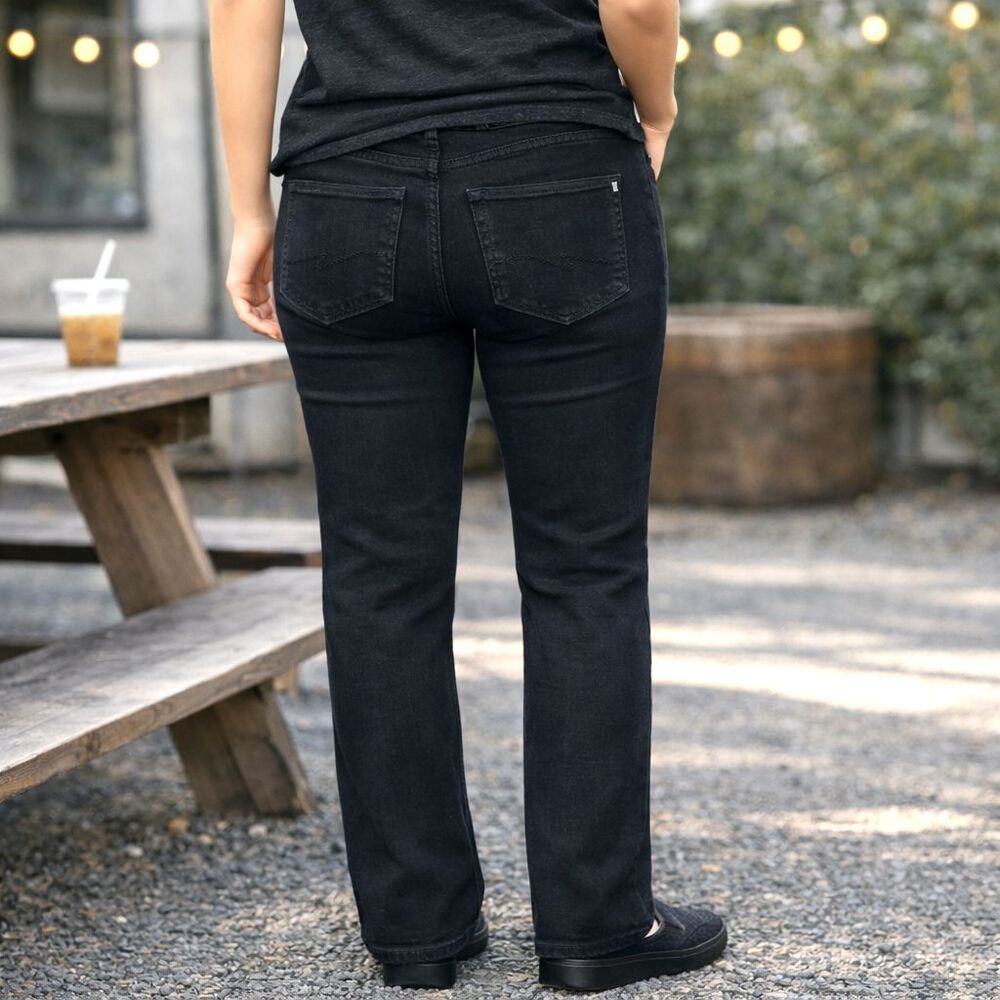 Lee Jeans Modern Series Curvy Bootcut 12 Long Tall Black Stretch Denim
